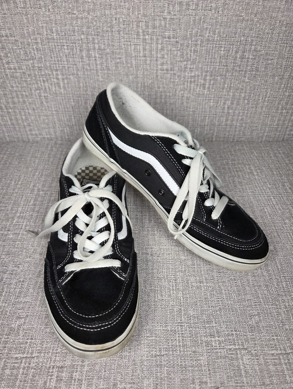 Vans Copely Old Skool Style Vulcanized Black Suede Canvas Sneakers Women's 9.5